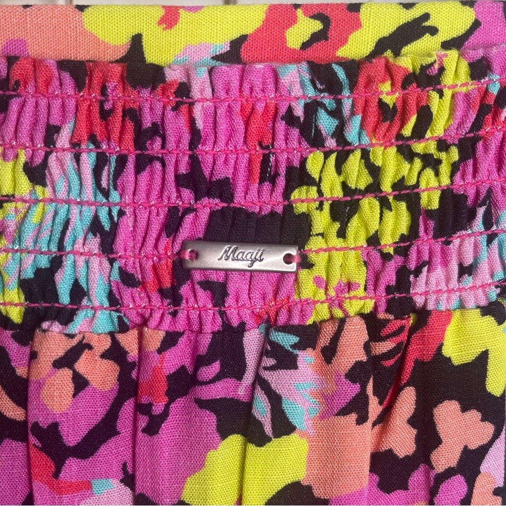 Maaji Monet Allie Beachwear Crop Top AND Autumn Long Skirt SET Multi-color) - Picture 11 of 11